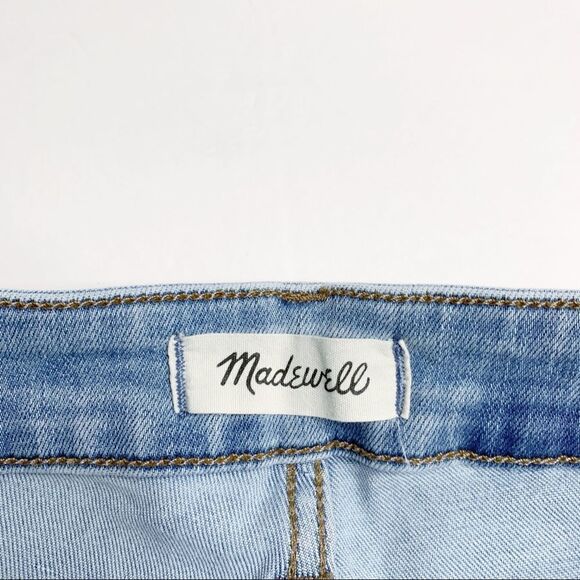 Madewell 10” High Rise Skinny Crop Jeans Light Wash Size 26 Stretch Blue Denim - Picture 7 of 10